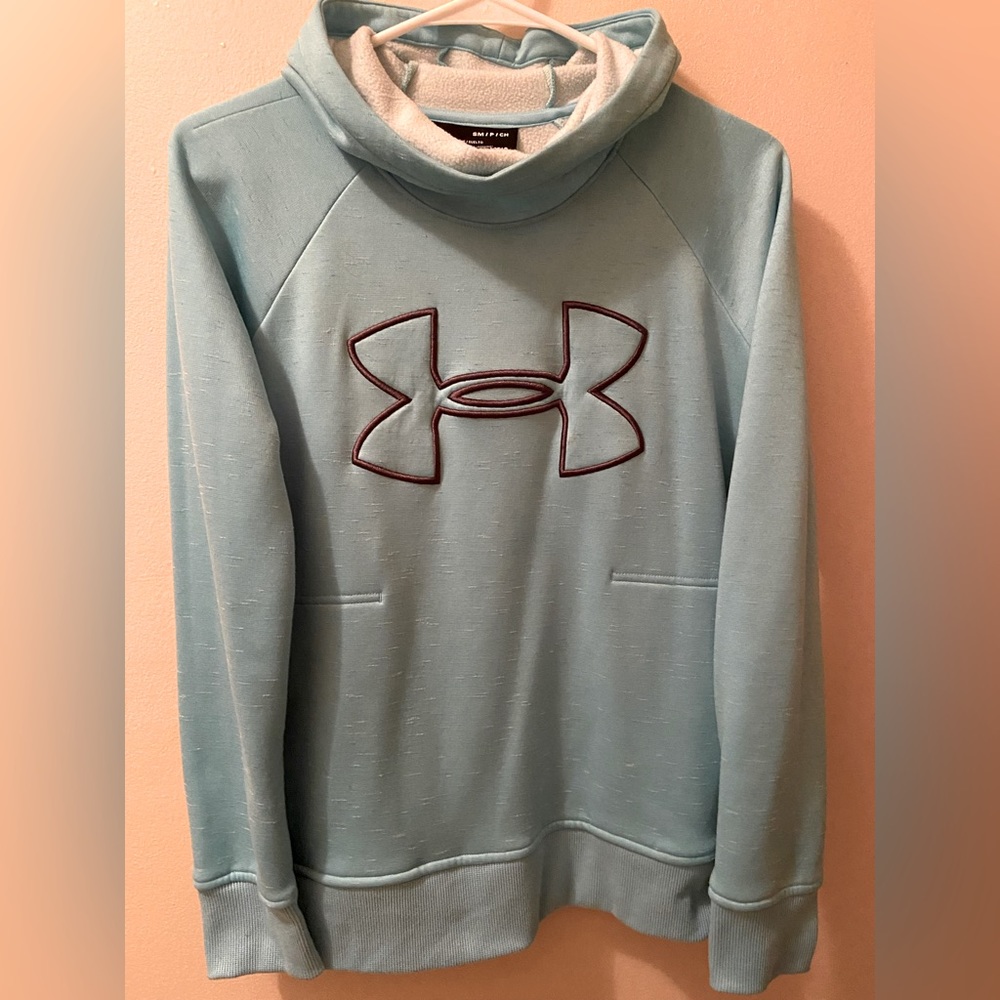 sweatshirt for women, Under Armour  brand, size S, light green color